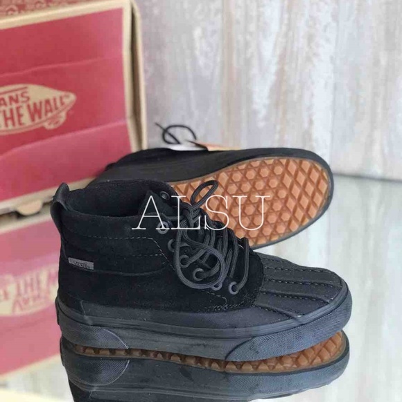 NWT SK8-HI Del Plato MTE Black Kid’s AUTHENTIC - Picture 7 of 8